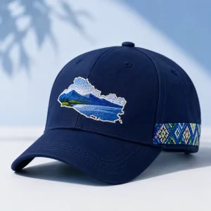 Gorra Azul Mapa de El Salvador